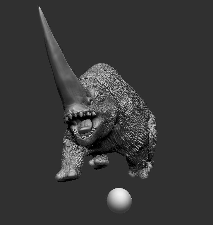 mudhorn triceratops 3D print model_4