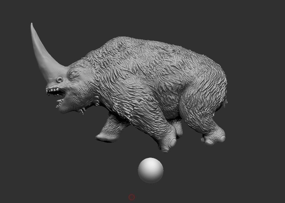 mudhorn triceratops 3D print model_5