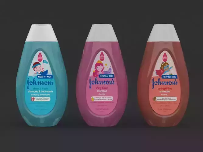 Johnsons Kid Shampoo 3D model