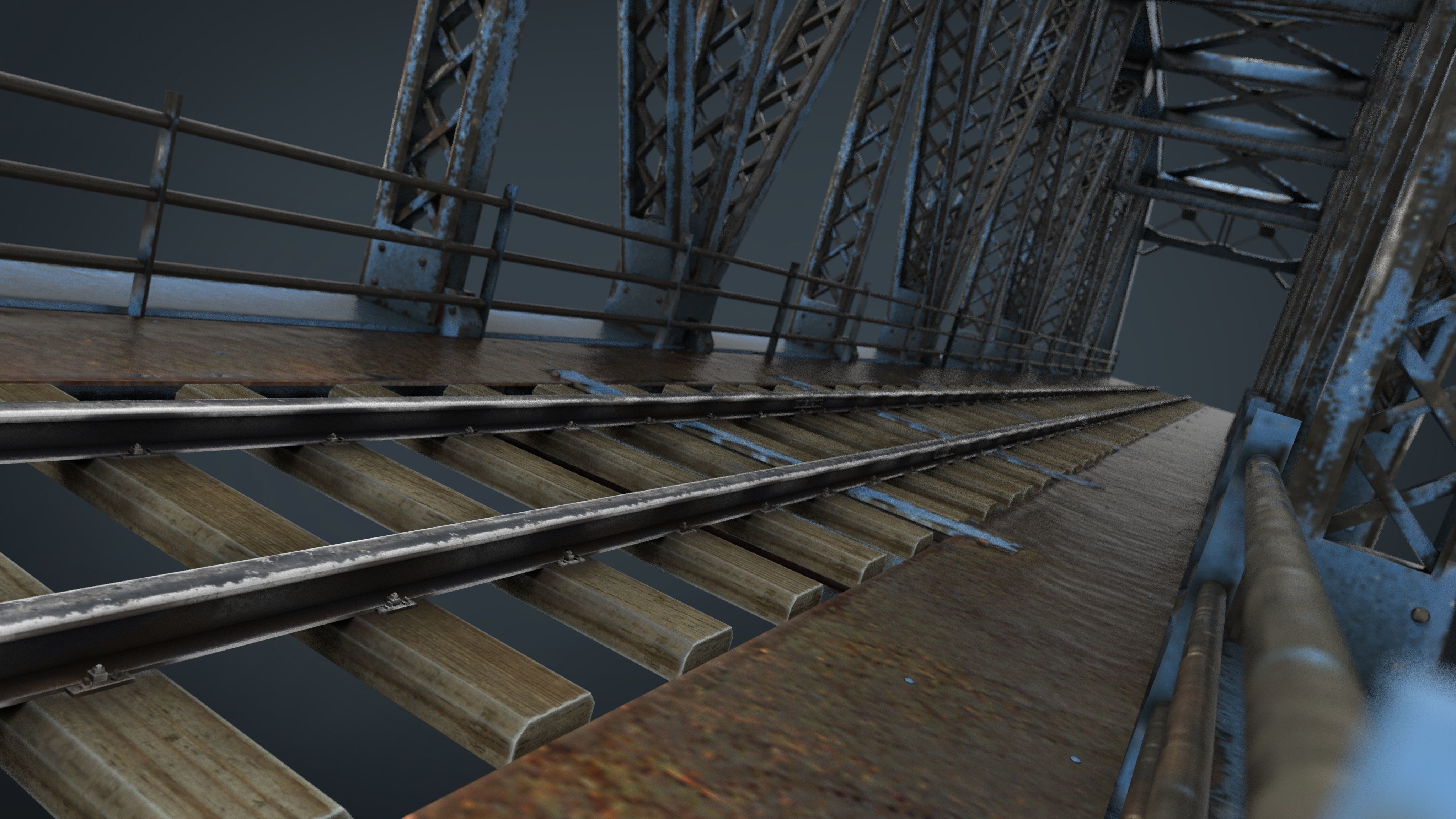 TRAIN BRIDGE 3D model_5