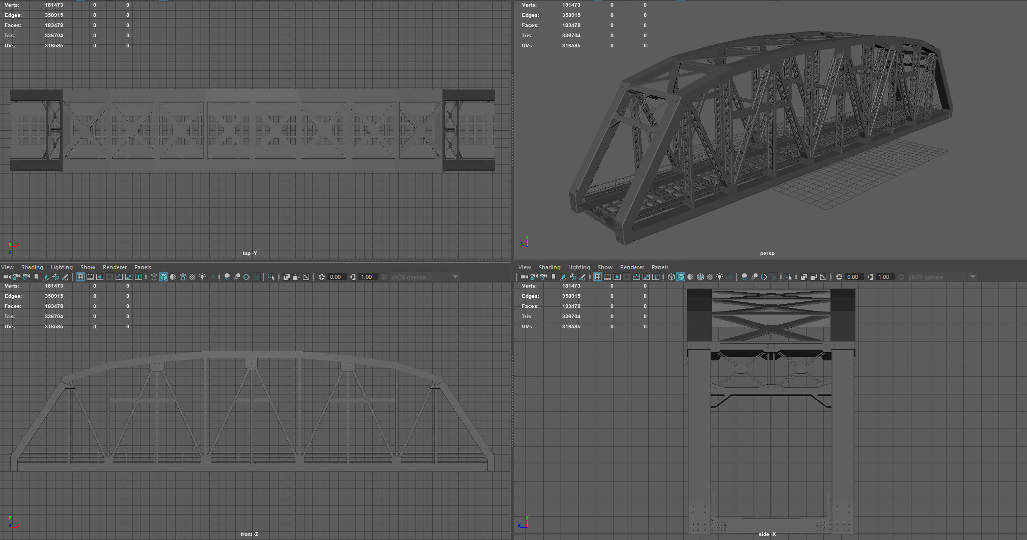 TRAIN BRIDGE 3D model_8
