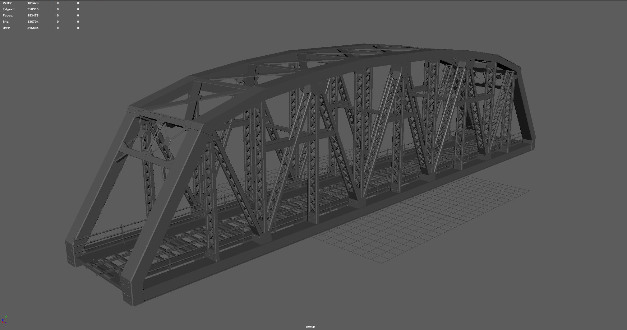 TRAIN BRIDGE 3D model_3