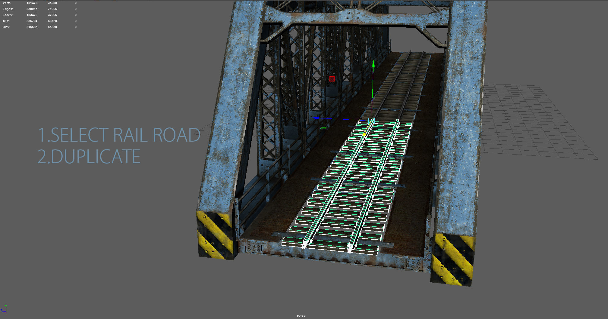 TRAIN BRIDGE 3D model_10