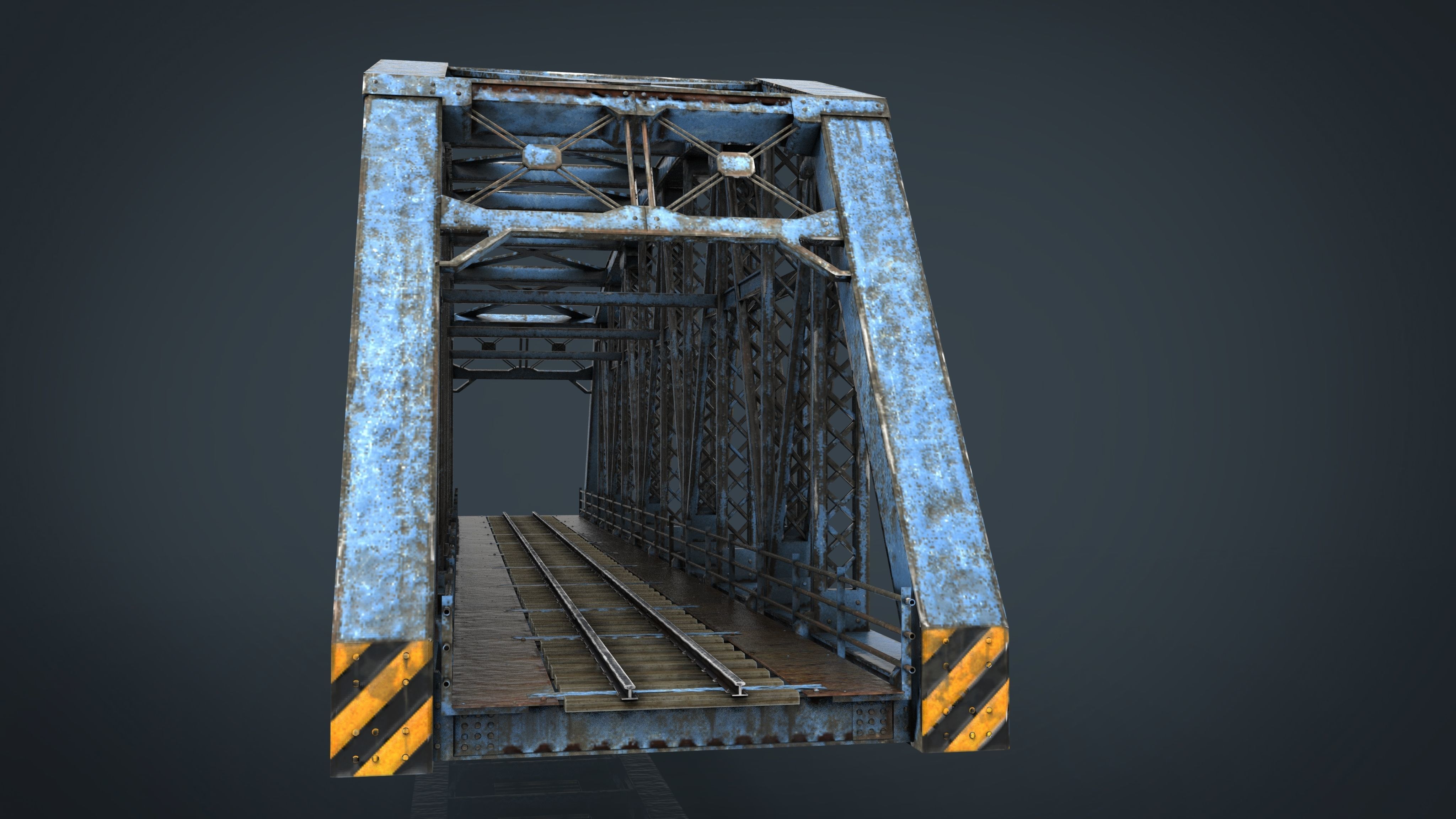 TRAIN BRIDGE 3D model_6