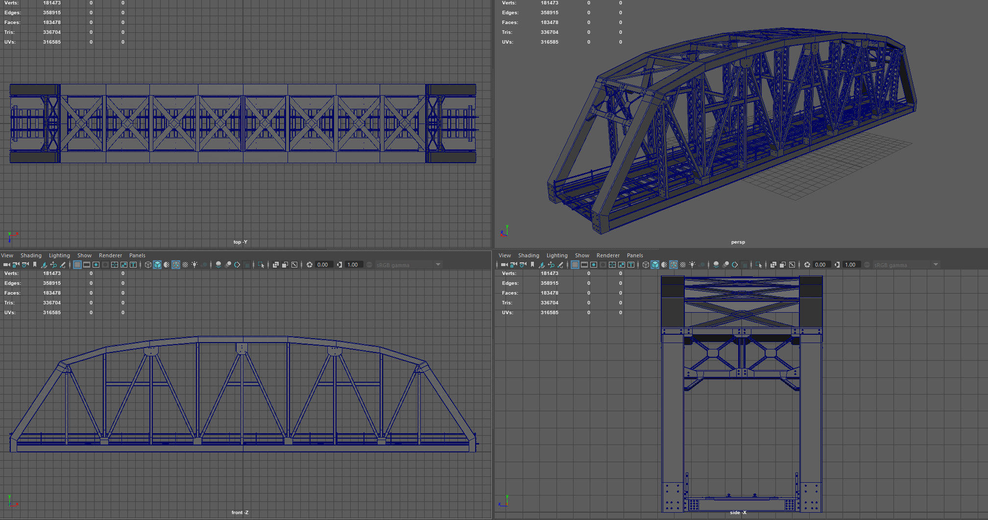 TRAIN BRIDGE 3D model_9