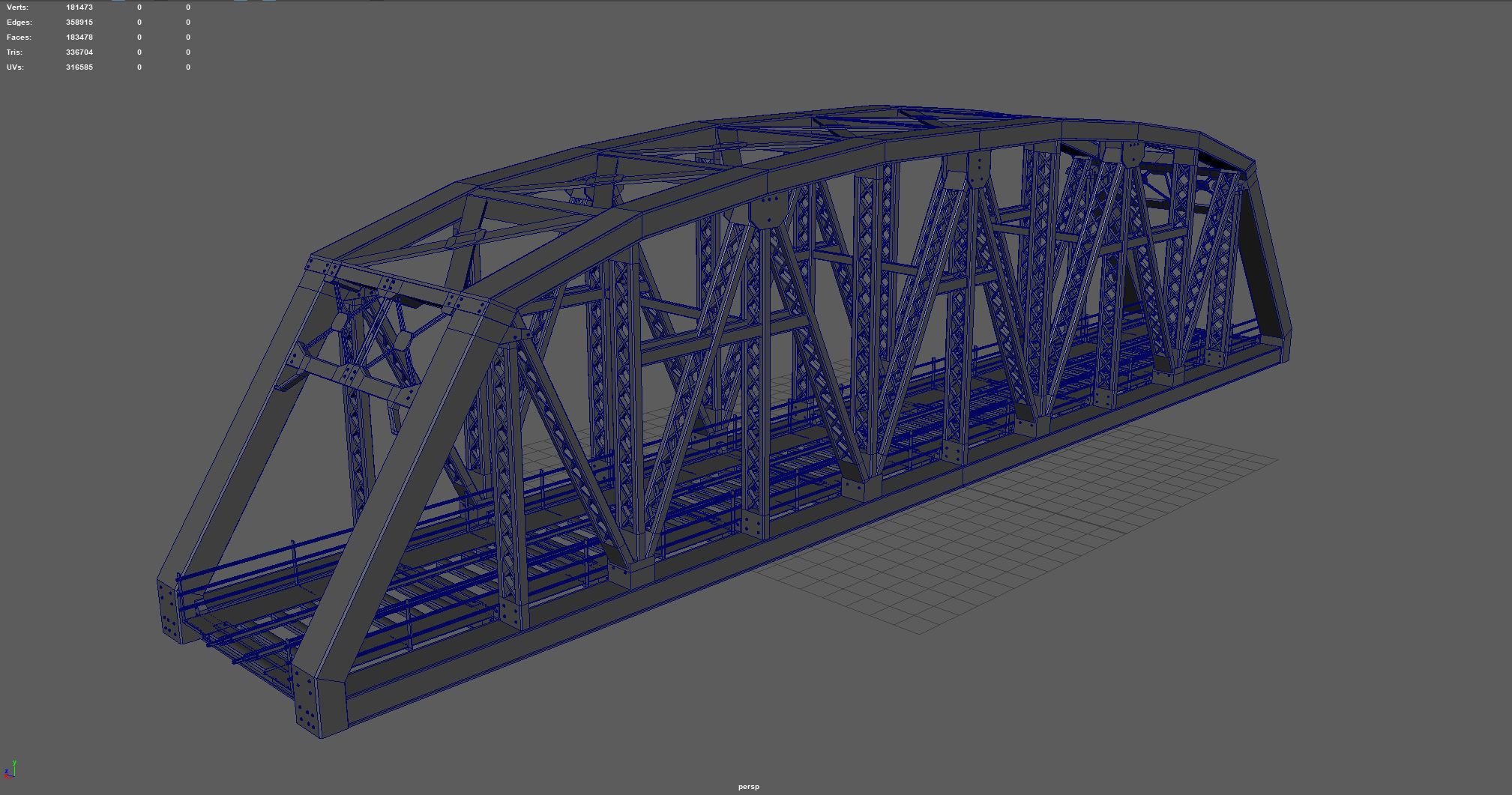TRAIN BRIDGE 3D model_4
