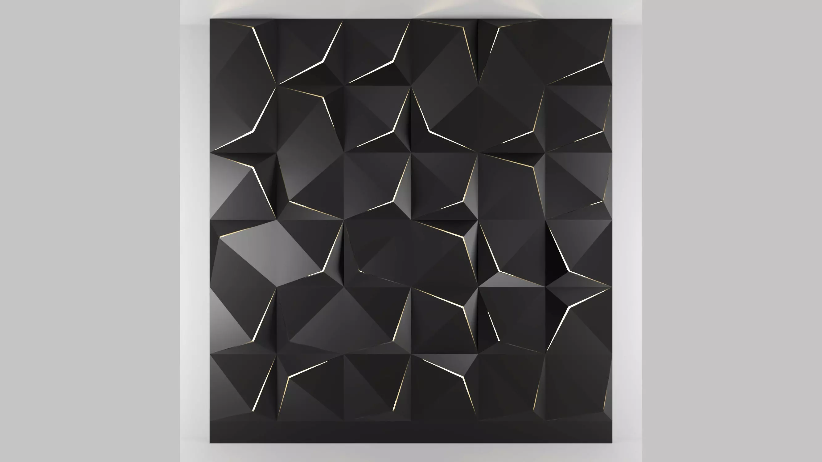 3d panel 01 Low-poly 3D model_0