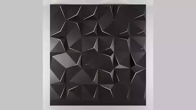 3d panel 01 Low-poly 3D model