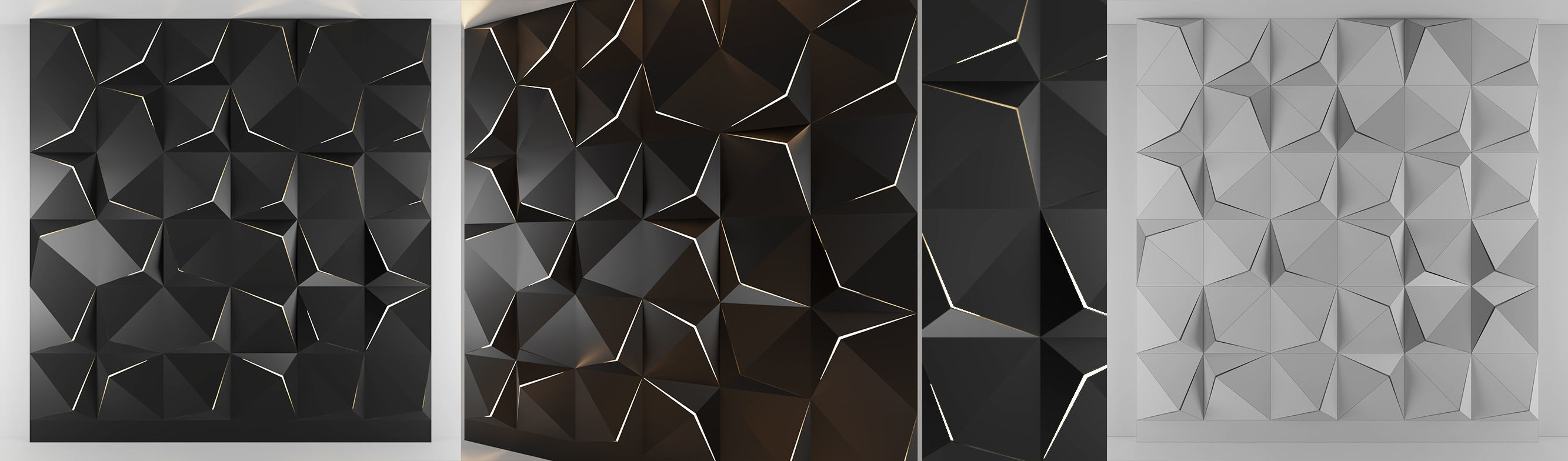 3d panel 01 Low-poly 3D model_1