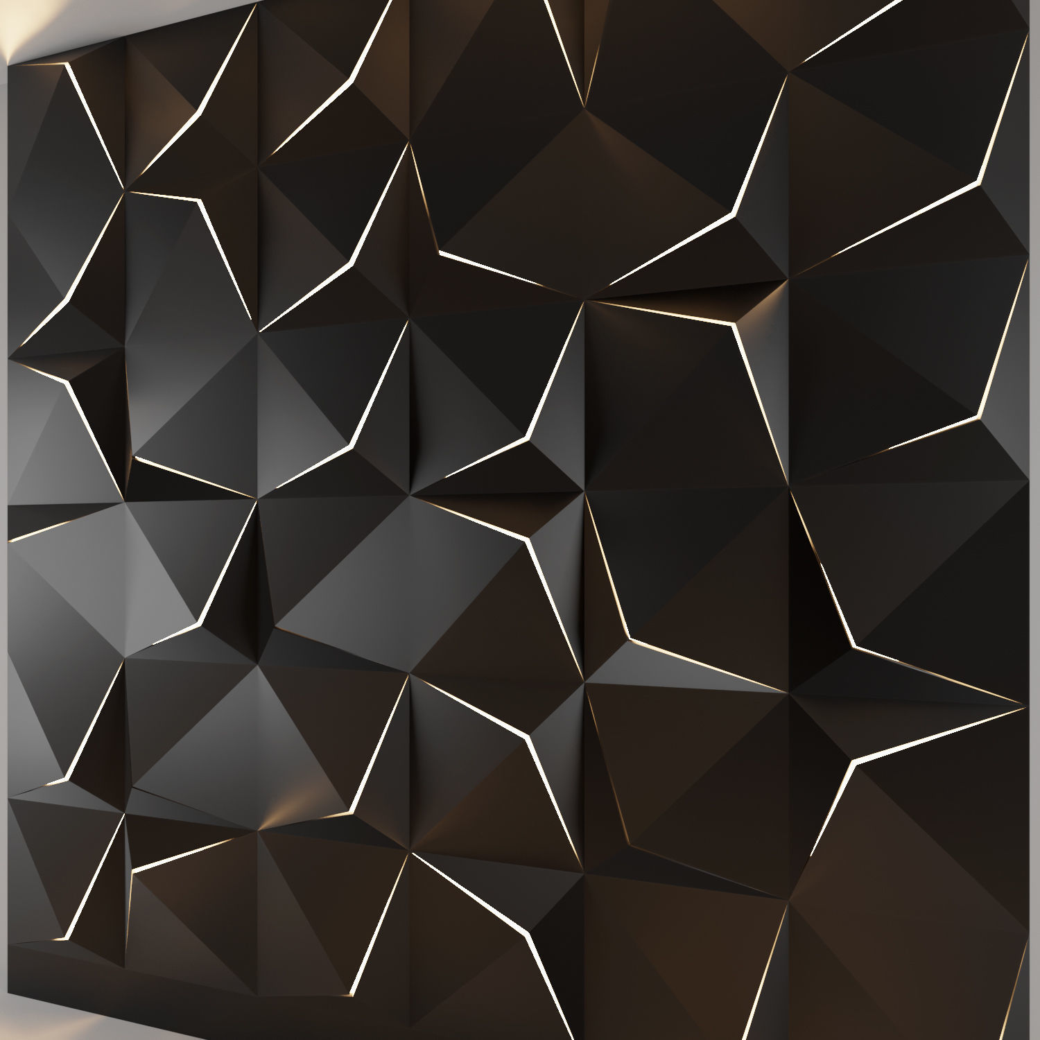 3d panel 01 Low-poly 3D model_4