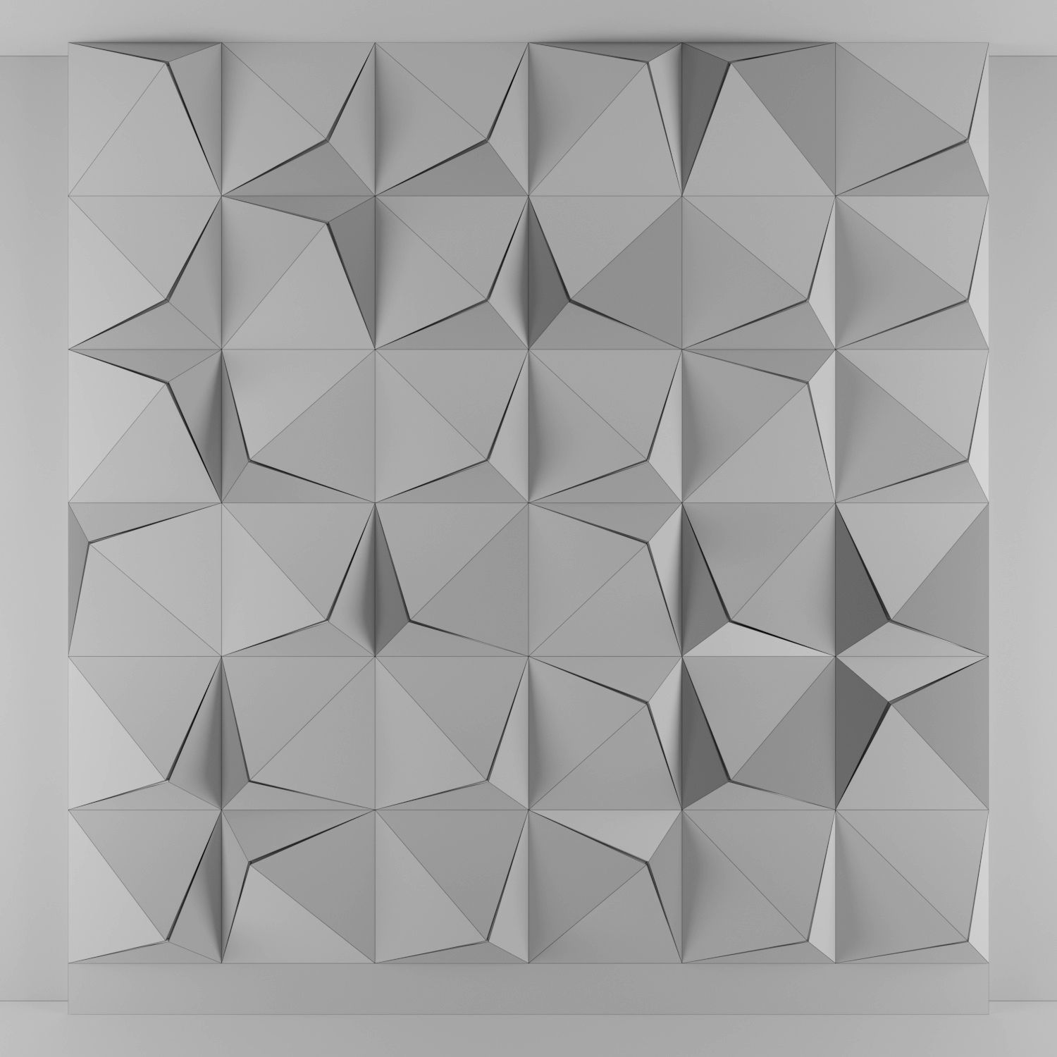 3d panel 01 Low-poly 3D model_2