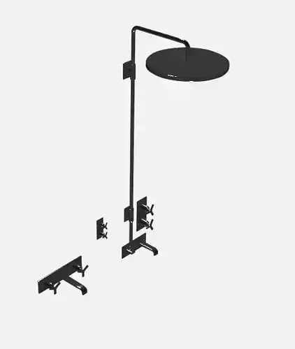 Faucet- Shower Head- Valve 3d Model