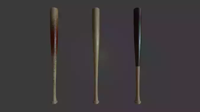 Baseball Bat Free low-poly 3D model