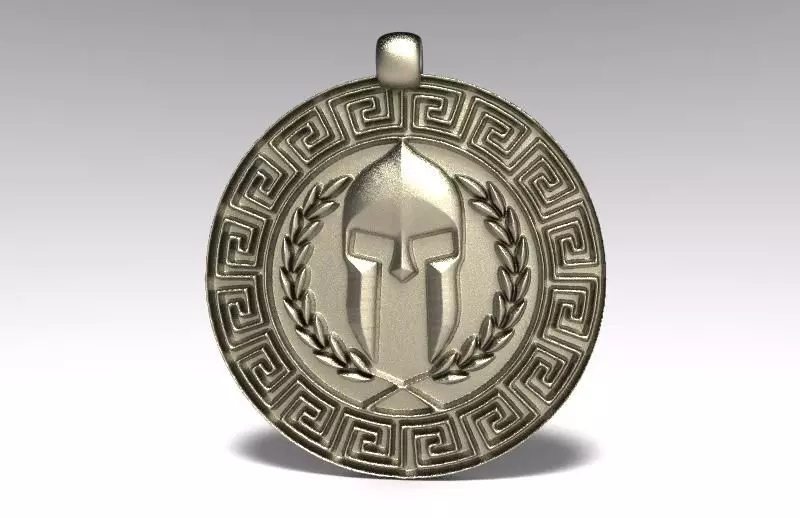 Ancient greek pendant Free 3D print model