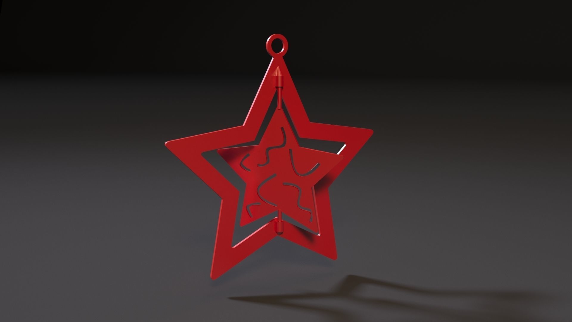 Christmas toy star 3D print model_1