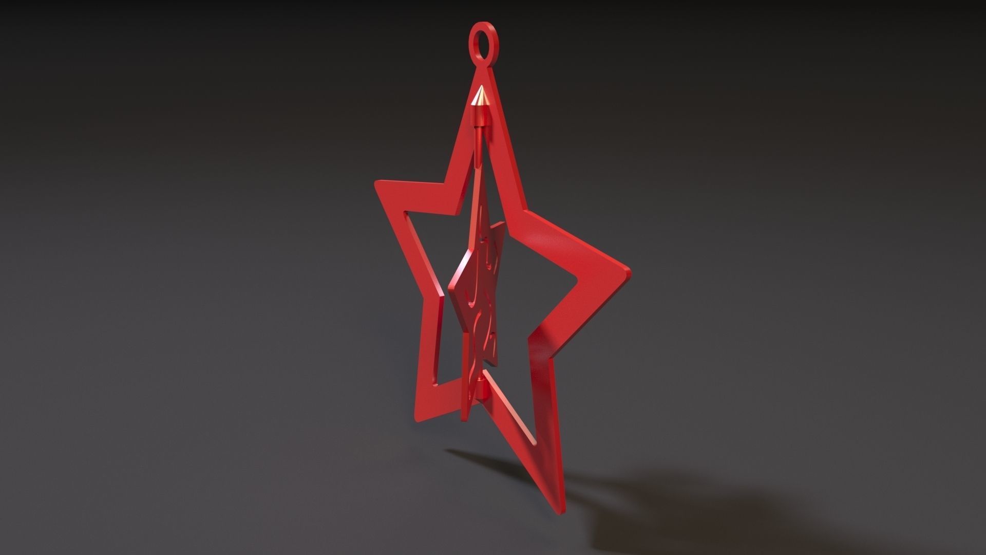 Christmas toy star 3D print model_3