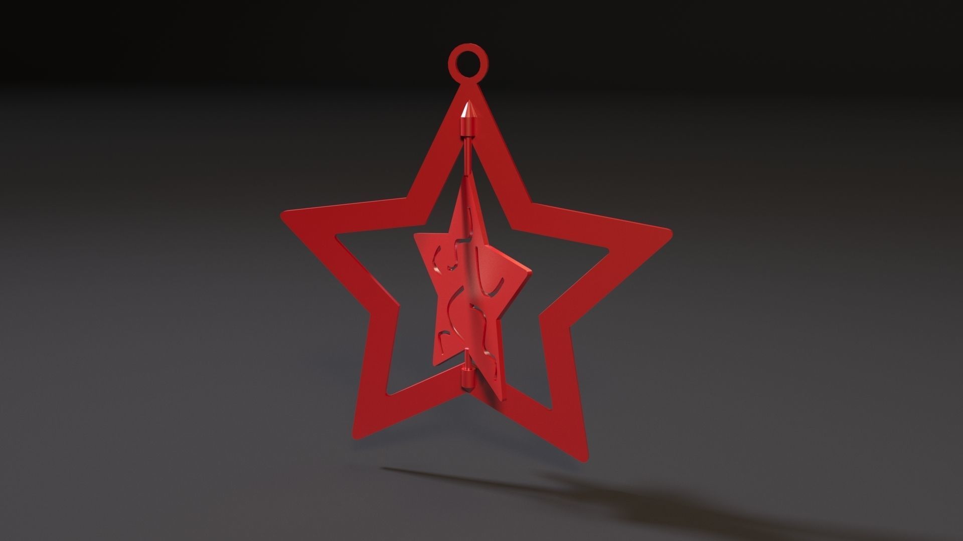 Christmas toy star 3D print model_2