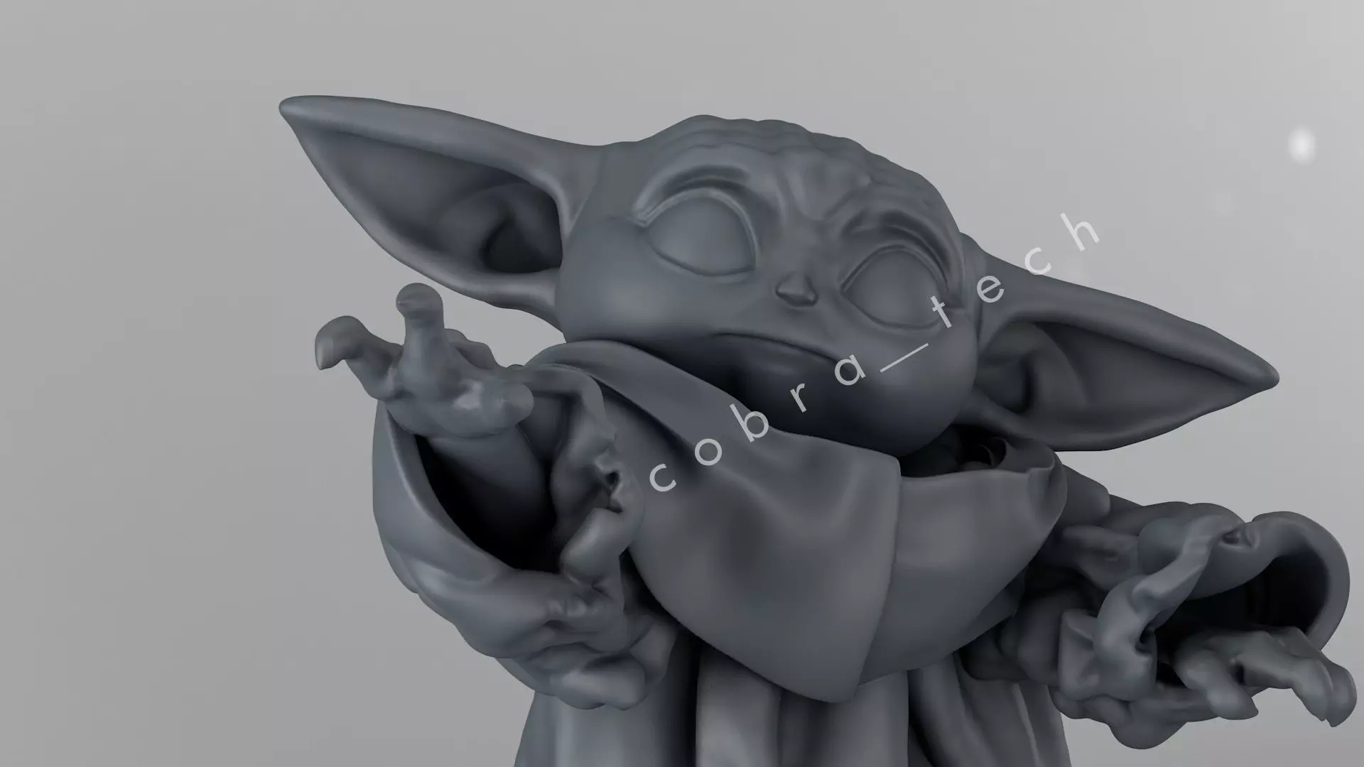 Baby Yoda 3D print model_0