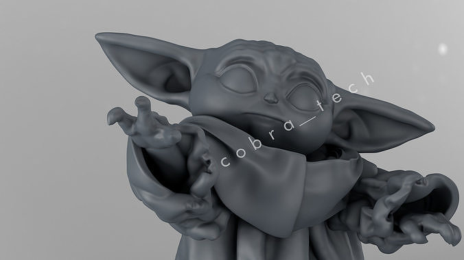 Baby Yoda 3D print model