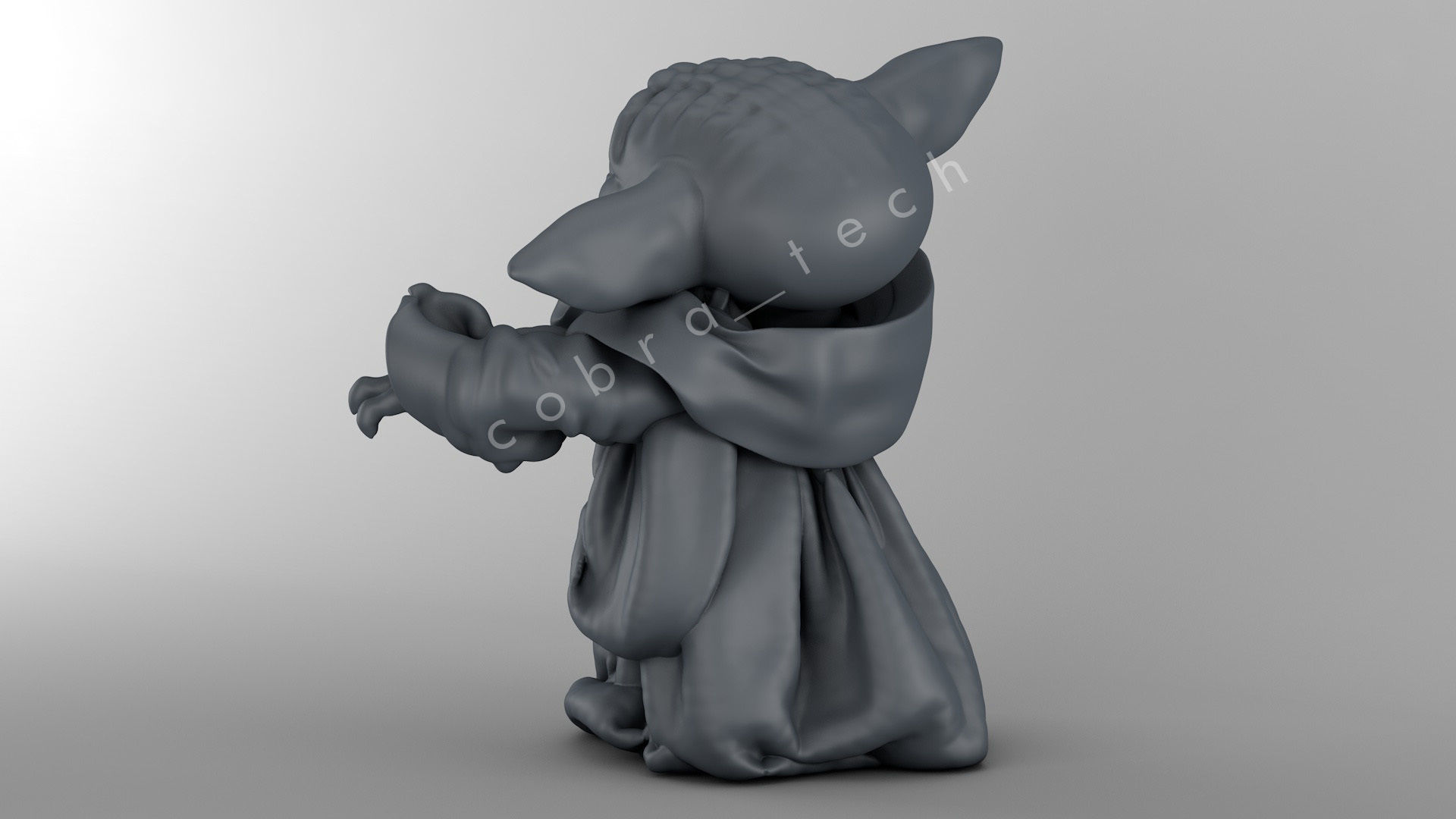 Baby Yoda 3D print model_6