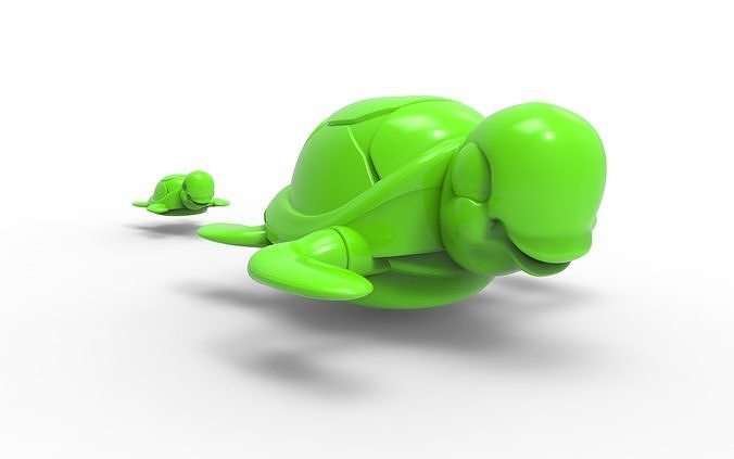 Sea Turtle bath toy 3D print model