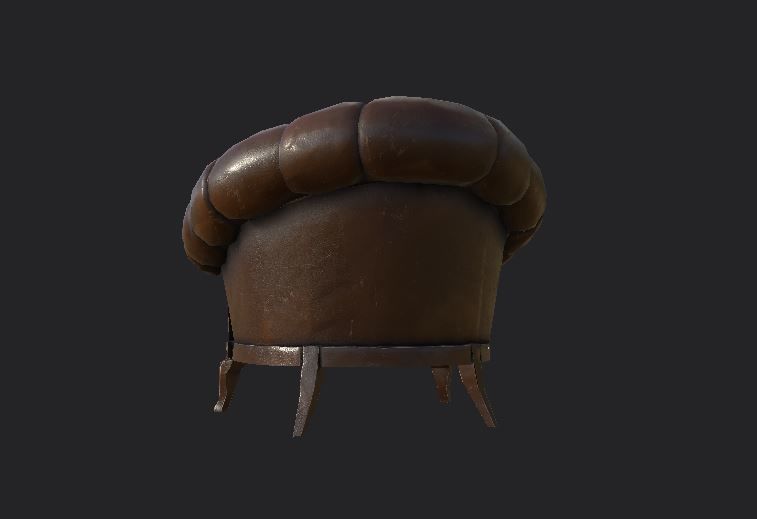 Sofa and furniture asset-prop gameready lowpoly PBR Low-poly 3D model_33