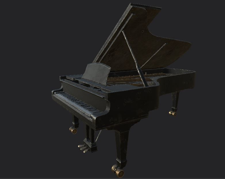 Sofa and furniture asset-prop gameready lowpoly PBR Low-poly 3D model_19