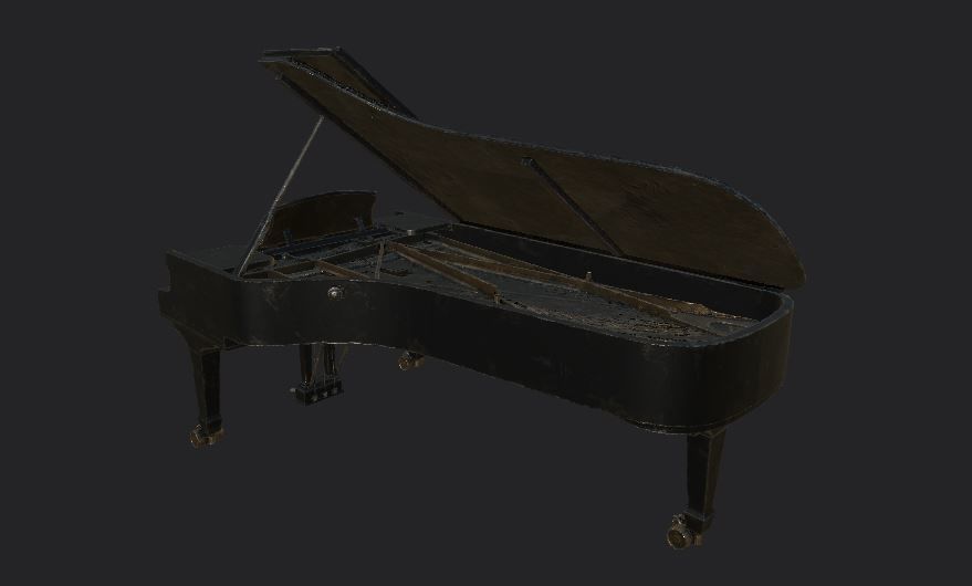 Sofa and furniture asset-prop gameready lowpoly PBR Low-poly 3D model_23