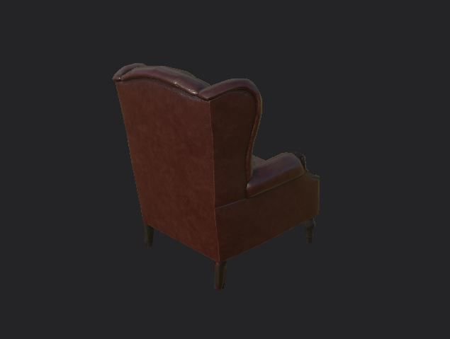 Sofa and furniture asset-prop gameready lowpoly PBR Low-poly 3D model_43