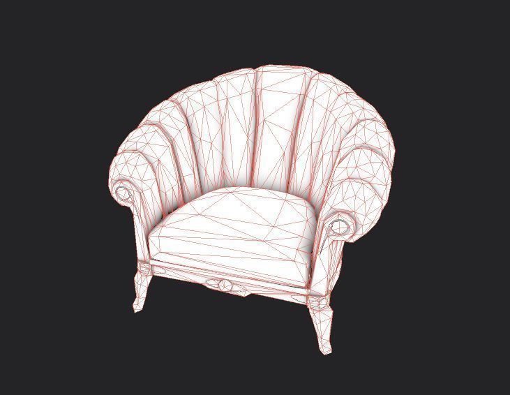 Sofa and furniture asset-prop gameready lowpoly PBR Low-poly 3D model_34