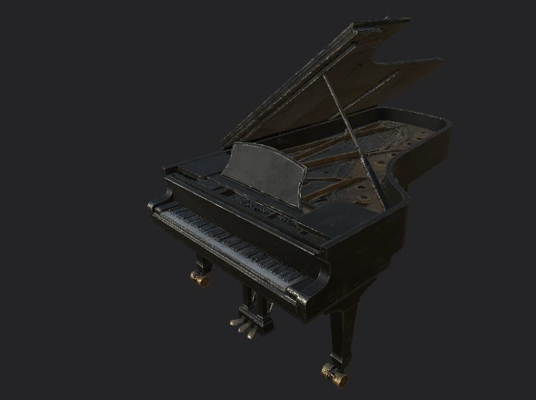 Sofa and furniture asset-prop gameready lowpoly PBR Low-poly 3D model_22