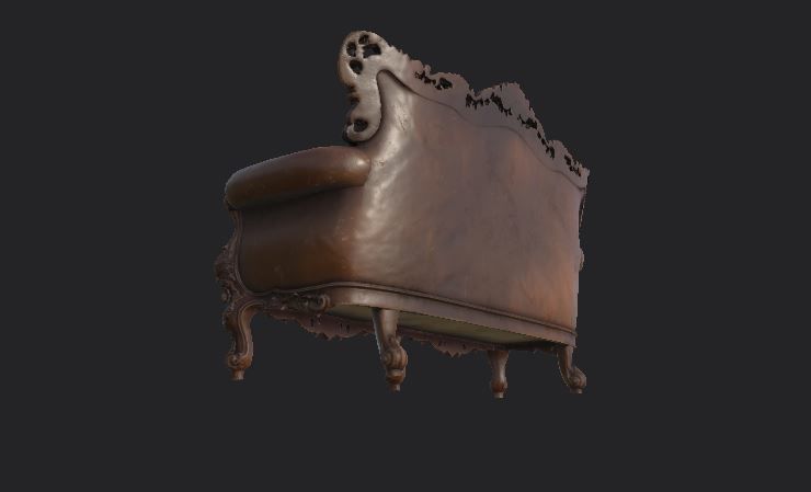 Sofa and furniture asset-prop gameready lowpoly PBR Low-poly 3D model_18