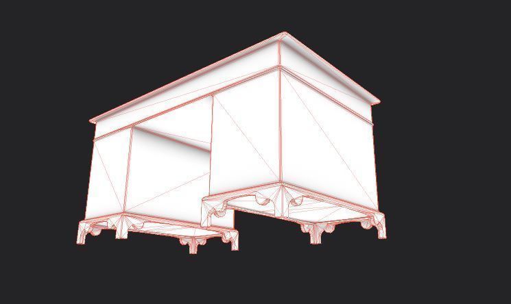 Sofa and furniture asset-prop gameready lowpoly PBR Low-poly 3D model_15