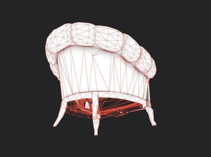 Sofa and furniture asset-prop gameready lowpoly PBR Low-poly 3D model_35