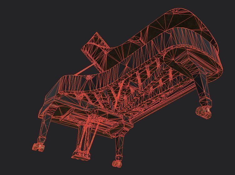 Sofa and furniture asset-prop gameready lowpoly PBR Low-poly 3D model_25