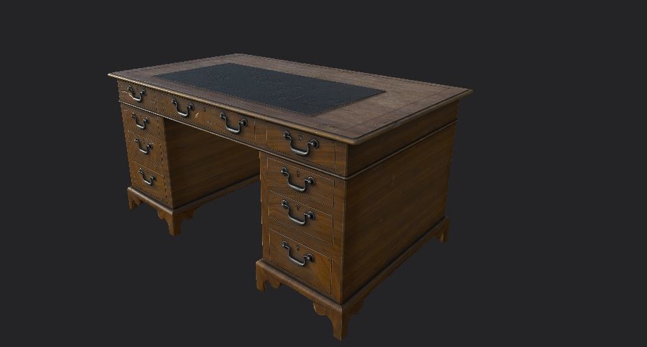 Sofa and furniture asset-prop gameready lowpoly PBR Low-poly 3D model_11