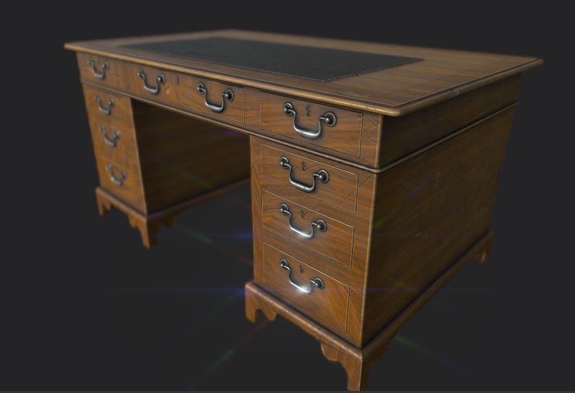 Sofa and furniture asset-prop gameready lowpoly PBR Low-poly 3D model_9