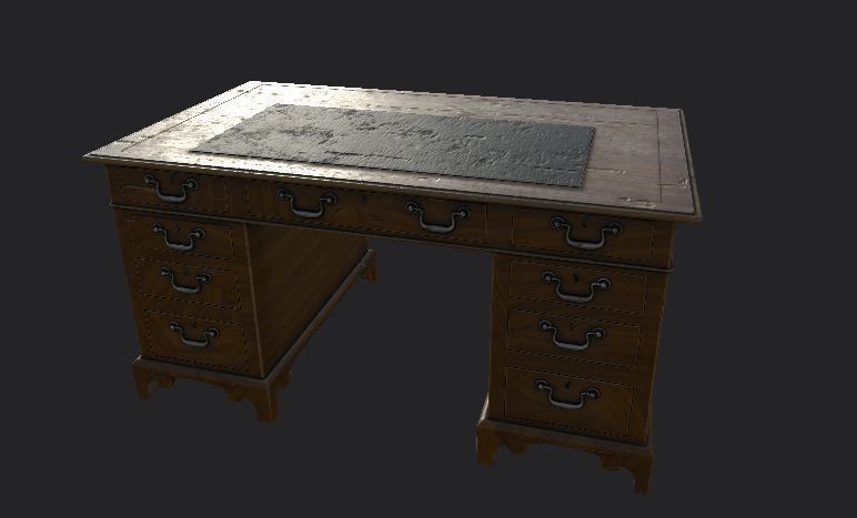 Sofa and furniture asset-prop gameready lowpoly PBR Low-poly 3D model_10