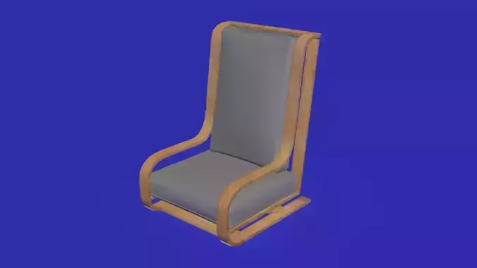 Wooden frame stylistic armchair