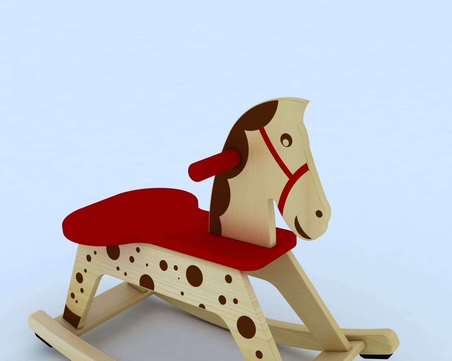 Rocking Horse 3d model 3D model_4