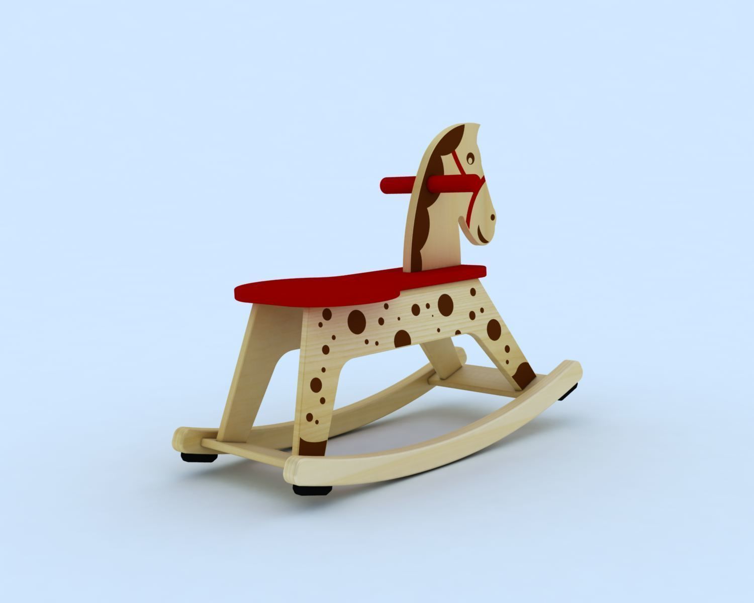 Rocking Horse 3d model 3D model_3