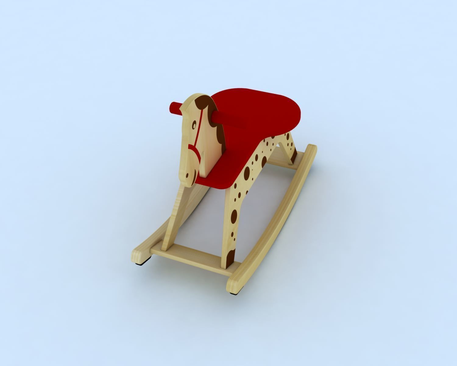 Rocking Horse 3d model 3D model_2