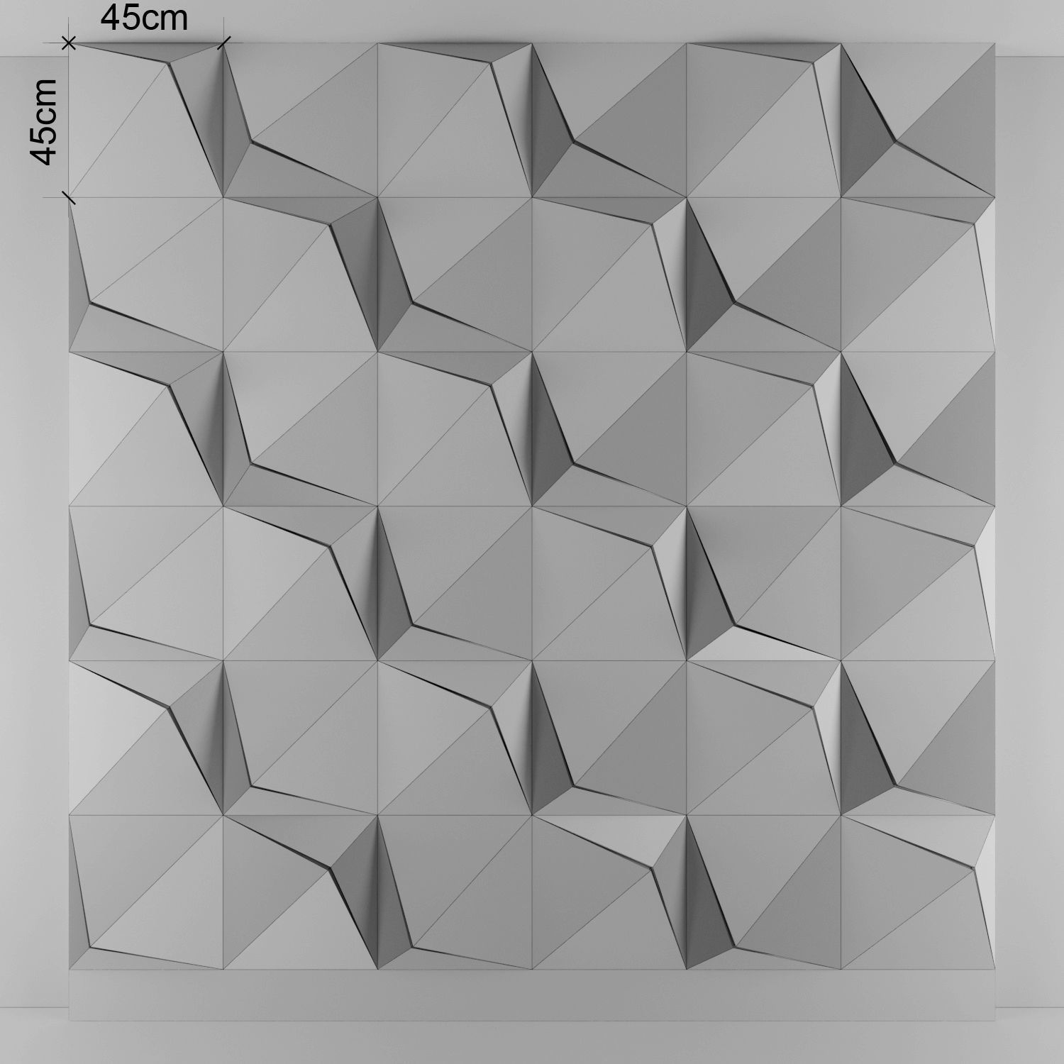 3d panel 03 Low-poly 3D model_3
