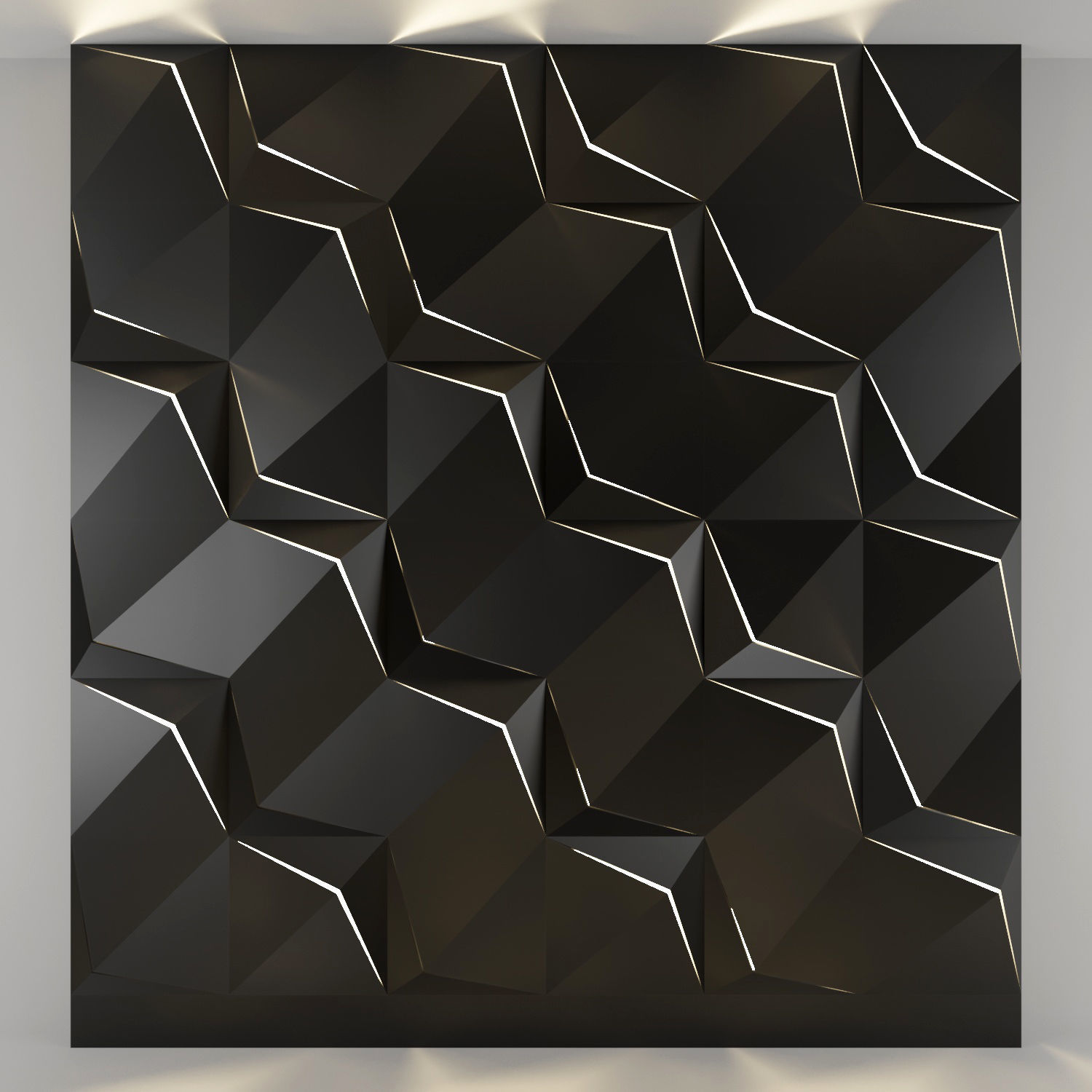 3d panel 03 Low-poly 3D model_1