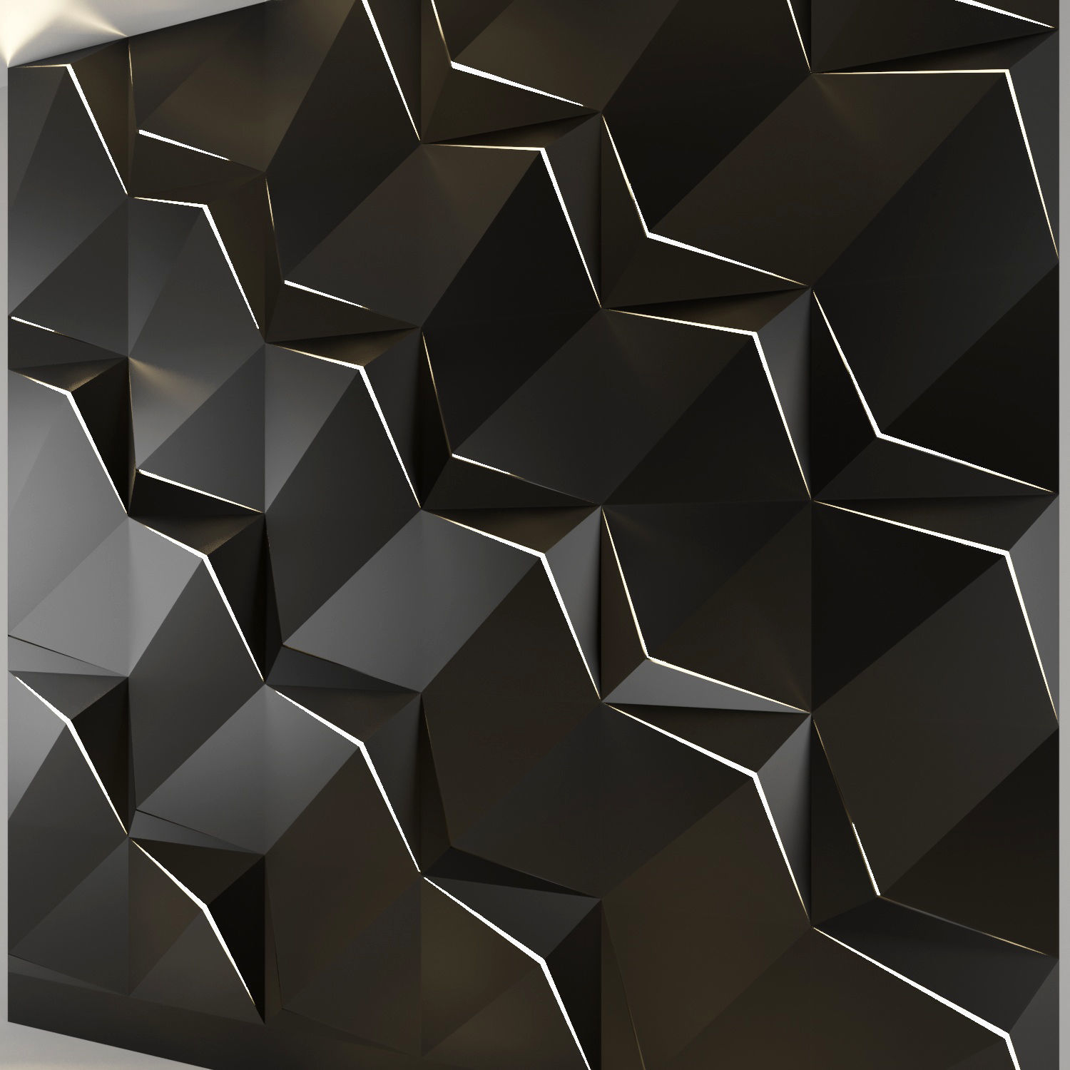 3d panel 03 Low-poly 3D model_2