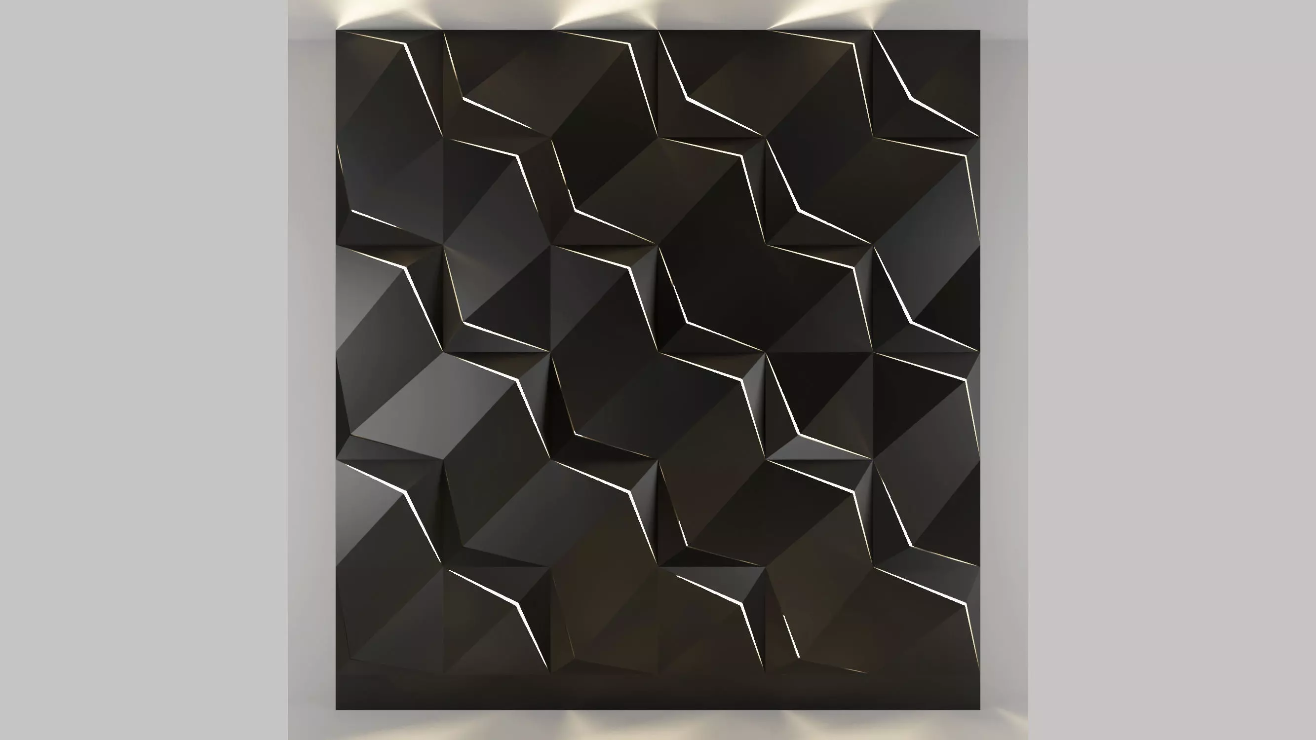 3d panel 03 Low-poly 3D model_0