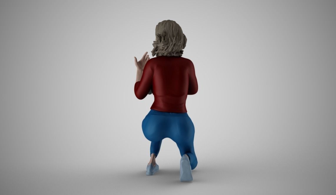 Photographer Girl 3D print model_6