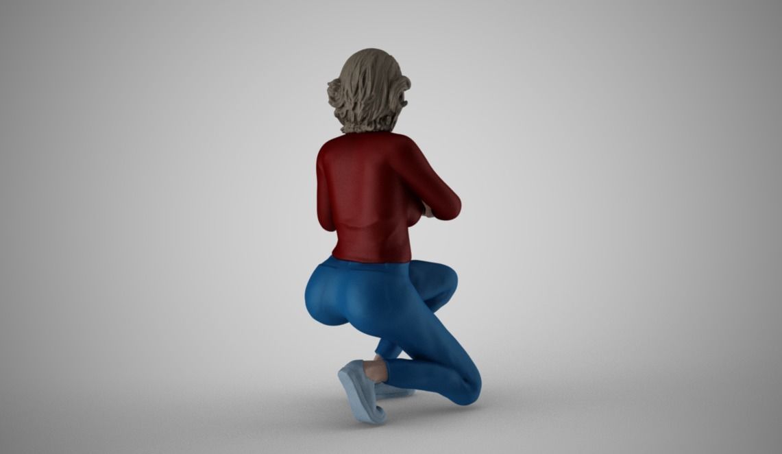 Photographer Girl 3D print model_7
