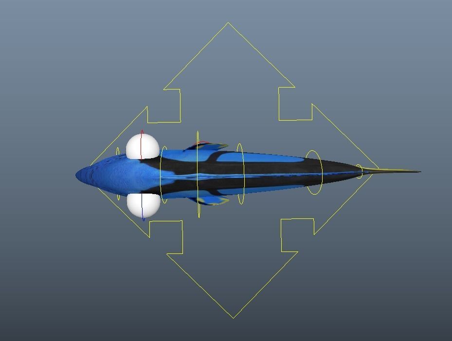 Dory from Nemo - Cartoon Fish - Rigged Low-poly 3D model_12