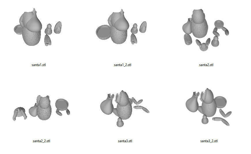 christmas deco - candle holder Santa 3D print model_4